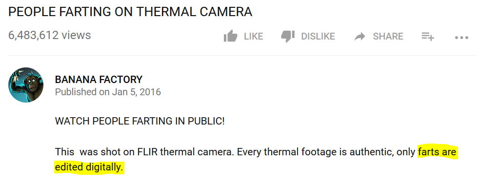 Thermal Fart Fake Video