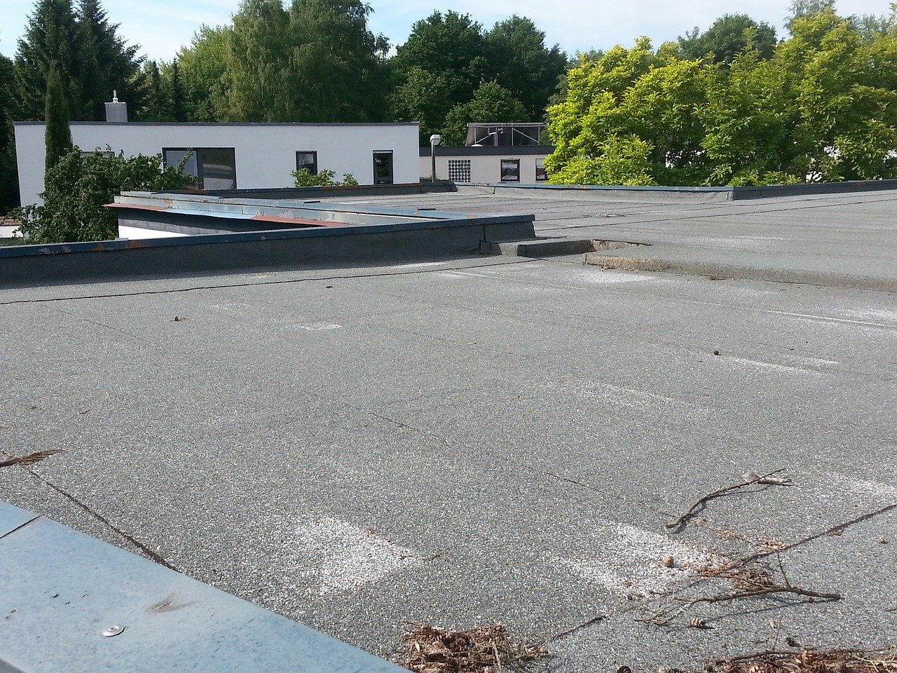 how to fix a flat roof